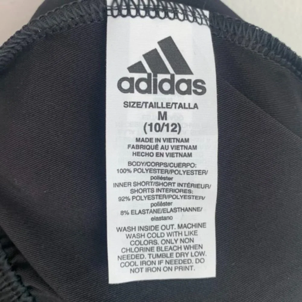 Adidas Black, Green, & Blue Perforated Colorblock Shorts